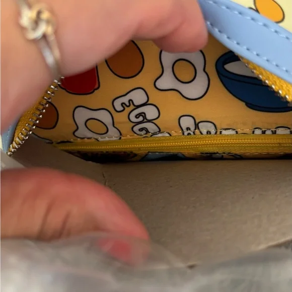 Loungefly Disney Breakfast Waffle Mickey scented blue mini backpack bag purse - Picture 8 of 9